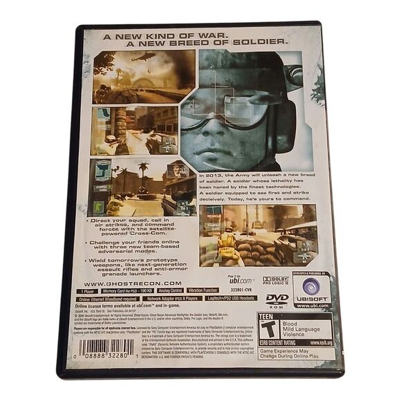 Tom Clancy’s Ghost Recon: Advanced Warfighter (Sony PlayStation 2, 2006) Game - Picture 2 of 4